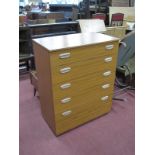 Schreiber Chest of Five Drawers, 74.5cm wide.