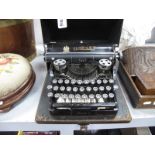 An Early 1900's 'Bar-Let' Typewriter, in original case.