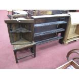 Oak Dresser Rack, 100cm wide, early single chair, corner wall shelf. (30