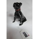 Anita Harris Black Staffy Dog, 11cm high.