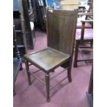 An Unusual Circa 1930's Oak Bedroom Chair, converting into a combined trouser stretcher, with