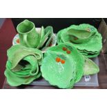 Beswick and Other Leaf Moulded Bowls, dishes, sauce boats, etc:- One Tray