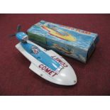 Hong Kong 1960's Hydro Plane, battery operated, realistic model, in original box.
