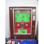 Super Match Arcade Game, circa 1970's, 'Tor', 'Corner', 'Freistoss', '6 Tore=Sieg To Pitch, coin