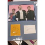 Harry Enfield and Chums Montage, with ink signatures of Harry, Kathy Burke and Paul Whitehouse,