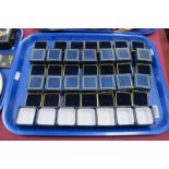 Twenty One Ring Display Boxes :- One Tray