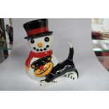 Lorna Bailey - Christmas Cuddles the Cat, 13cm high.