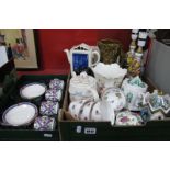 Worcester Ramekins, Sadler, Wade and Price Novelty Teapots, Sylvac, jug vases, Italian table ware