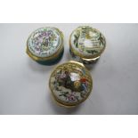 Halcyon Days Enamelled Trinket Boxes, Merry Christmas - Musical example, We Must Cultivate Our