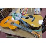 Antarus Acoustic Guitar, plus one other, quantity of strings, including Ernie Ball, Savarez, E&O