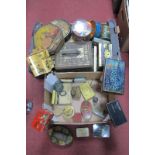 A Large Quantity of Collectable Tins, Rowntrees, CWS Biscuits, etc:- Two Boxes