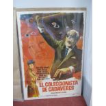 Film Poster 'El Coleccionista De Cadaveres', Cauldron of Blood, starring Jean Pierre Aumont, Boris