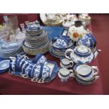 Booth's Real Old Willow Dinner Ware, approx. seventy-two pieces including teapot, dinner and tea