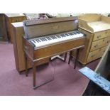 Dulcitone For Thomas Machell of Glasgow Oak Tuning Fork Piano, portable, with brass carry handles to