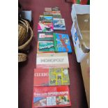 Monopoly, Donkey Party, Cluedo, Spirograph, draughts, chess, other games, Huvango, HMS Sheffield,