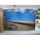 Vintage Advertising Honda Bike Shop Poster, 'CB125T', 73 x 102.5cm.