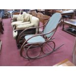 Bentwood Vintage Rocking Chair, with twin circles to base.