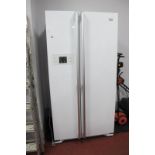 L.G. Large Upright Two Door Fridge/Freezer, 175cm high, 89cm wide - Untested sold for parts only.