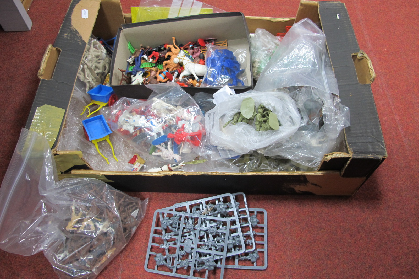 A Quantity of Mid XX Century and Later Plastic Figures, by Britains, Airfix and others, all