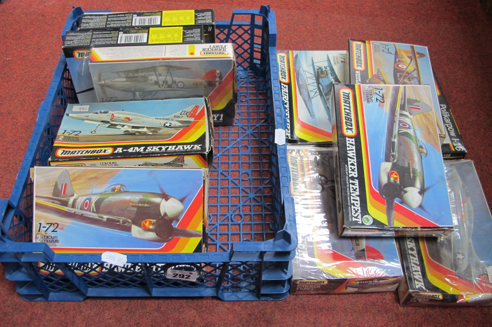 Twelve 1980's 1/72 Scale Plastic Aircraft Kits by Airfix, one Series 2, five, Series 3, one Series