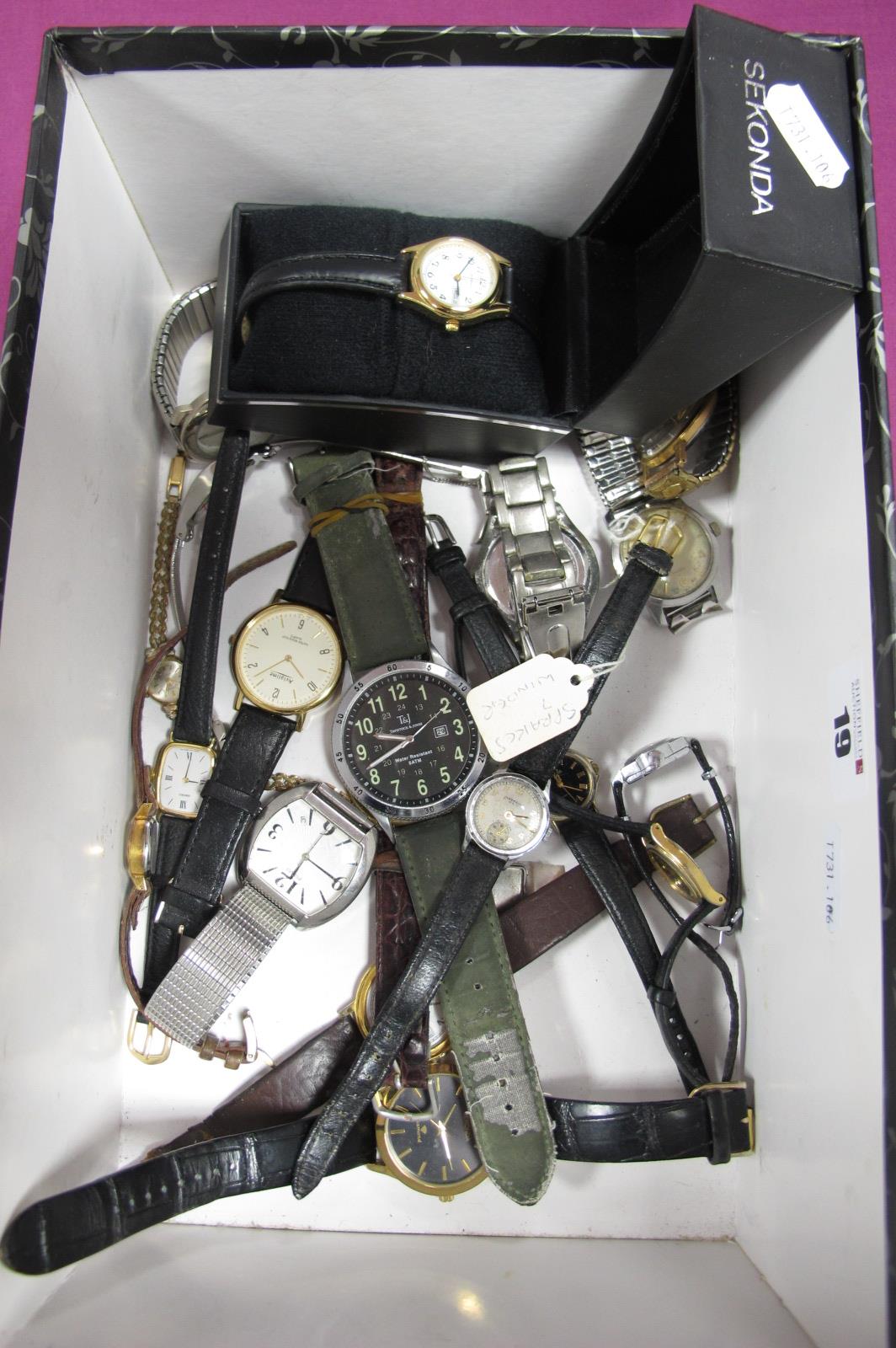 Assorted Ladies and Gent's Wristwatches, including vintage Oris (lacking winder), Rotary, Sekonda,