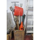 Quantity of Garden Tools, Hedge Cutter - untested sold for parts only.