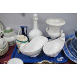 A Coppenhagen Decanter, Price Kensington Corny Copia bowls, Dartmouth, Wade, etc:- One Tray.