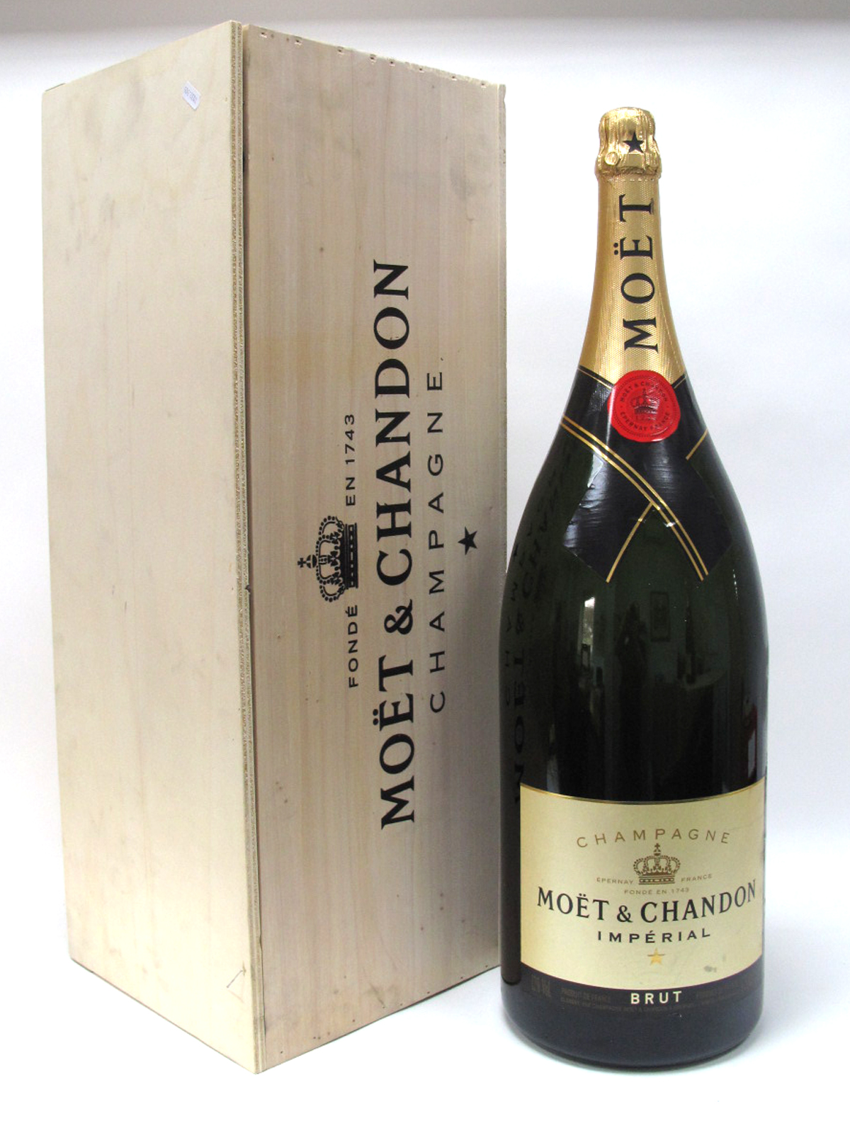 Champagne - Moet & Chandon's Balthazar of Brut Imperial Champagne, presented in a wooden box, (