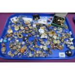 A Large Collection of Assorted Clip Earrings, (unpierced) :- One Tray
