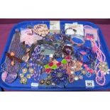 A Mixed Lot of Assorted Modern Costume Jewellery, including bead necklaces, drop earrings,