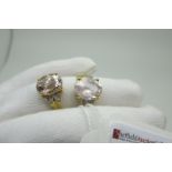 A Modern 9ct Gold Single Stone Dress Ring, oval four claw set, with Gems TV Certificate of