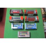 Three Corgi Original Omnibus Double Decker Buses and Four Corgi Original Omnibus Trolley Buses,