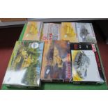 Six Plastic Kits all of German WWII/Japanese Tank Themes, by IBG Models, Modelcollect and others,