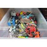 A Large Quantity of Dinky, Corgi, Matchbox, Timpo and Other Diecast Vehicles, Lead Figures, all