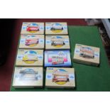 Nine Corgi classic Trams, all boxed, all different.