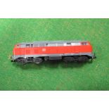 An 'N' Gauge Fleischmann/Piccalo German Diesel Locomotive, playworn.