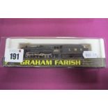 A 'N' Gauge 4-6-0 Black Five Locomotive, by Graham Farish, used, part boxed.
