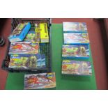 Twelve 'HO' Scale American Outline Eight Wheel Freight Cars, by Athearn, all made up, boxed,