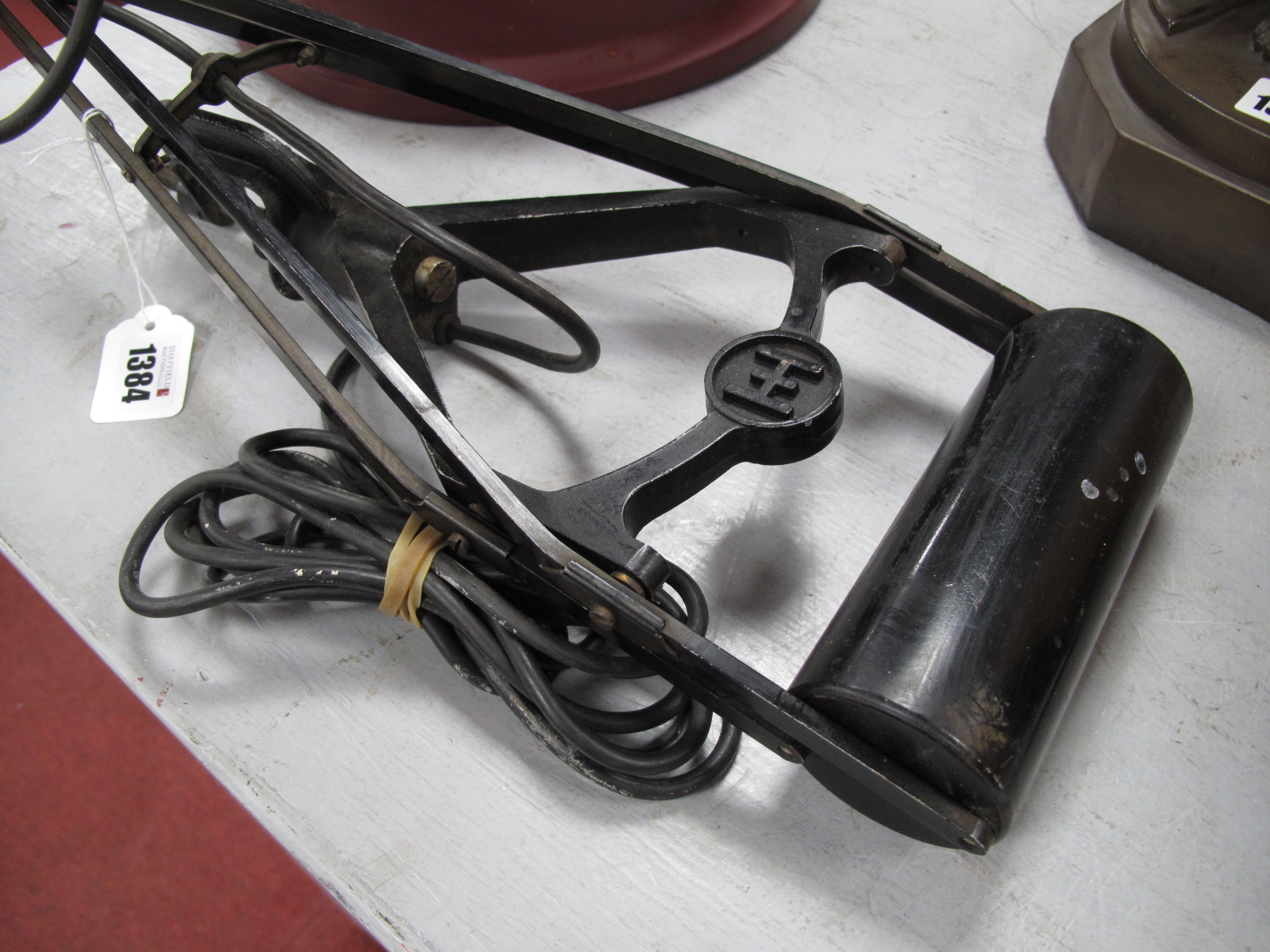 An Original Circa 1940's Hadrill and Horstman 'Pluslite', with counterbalance 'Roller', weight and - Image 6 of 7