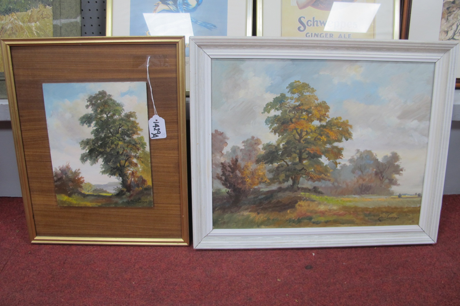 Louis Jennings, 'Derbyshire Elm', oil on board, signed lower right, details verso, 25 x 20cm;