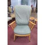 Ercol Easy Chair, with spindle back.