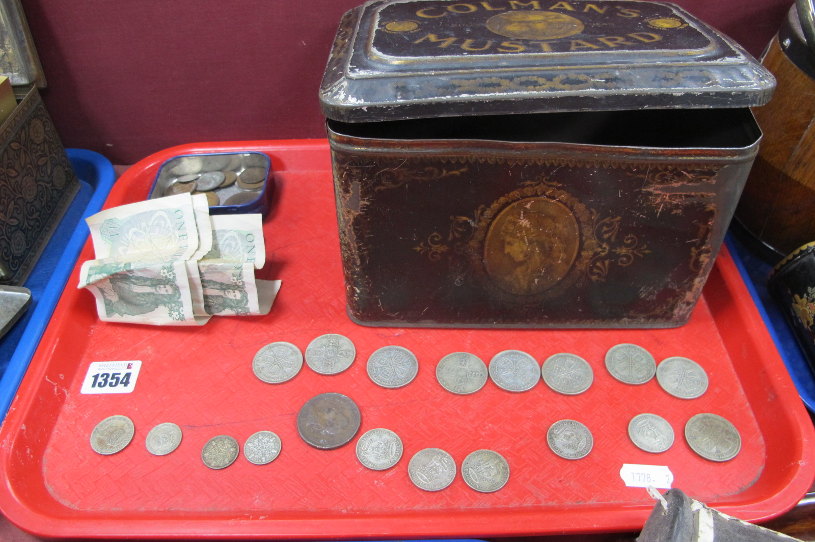 Edward Bewley Wellington Victory Coin 1814, twenty seven shillings of pre 1947 silver UK coinage,