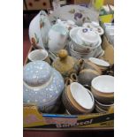Royal Worcester 'Evesham' Table Pottery and Storage Jars, Denby 'Cotswold' pottery, ginger jar:- One