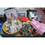 Buttons, toiletries, needlework items:- One Box.