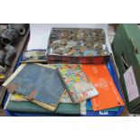 Pictorial Postage Stamps, Isle of Man P.O.A, other stamps in albums, coinage, etc:- One Tray