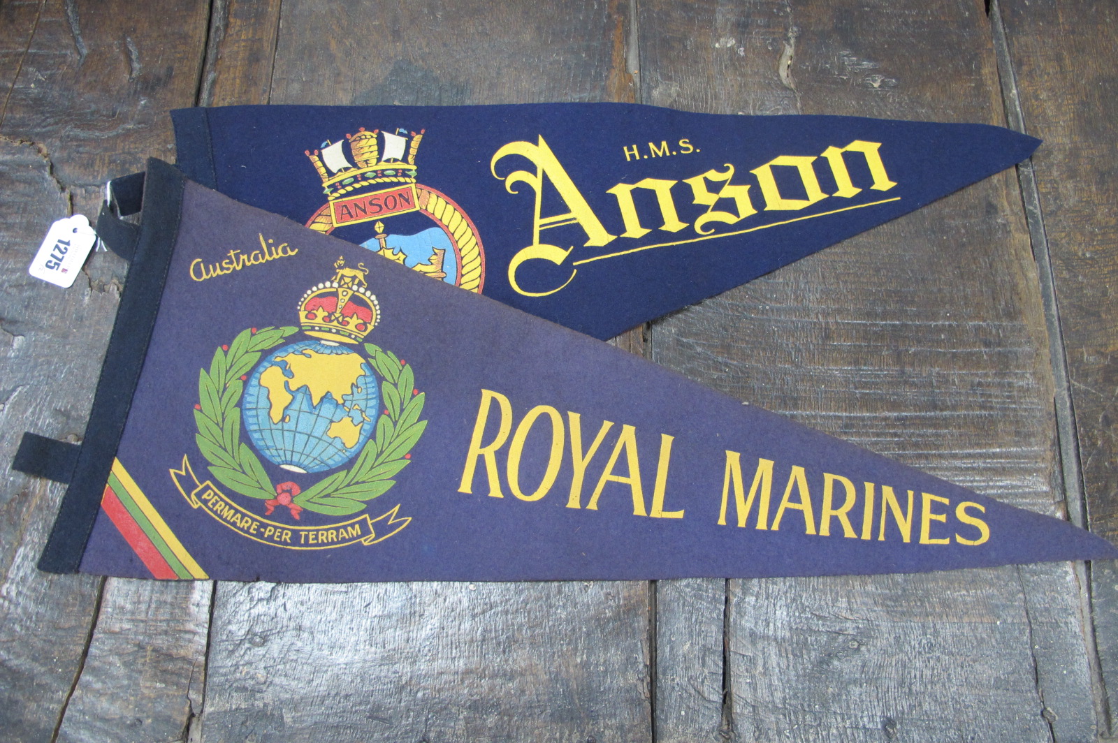 Royal Marines Pennant, and one other (2)