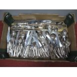 Assorted Kings Pattern and Other Plated Cutlery :- One Box