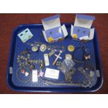 Costume Jewellery, including Disney Winnie the Pooh earrings, a vintage micromosaic brooch, "925"