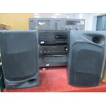 NAD 5120 Stereo Turntable, Stereo Receiver 7120, and Stereo Cassette Deck 6125; Kenwood CD player