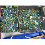 A Large Collection of Assorted Glass Marbles.